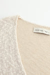 SWAYING/KNIT lace-up long-sleeved cardigan SW24SS1T74 white PS77